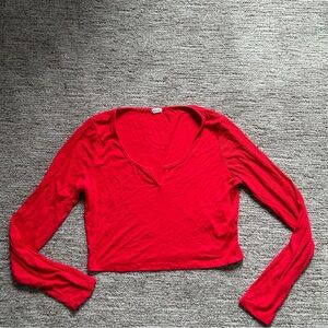 GARAGE RED LONG SLEEVE - SIZE L